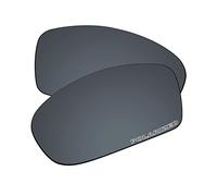 EZReplace Verres de rechange pour lunettes de soleil Oakley Fives Squared (verres polarisés), Miroir en polycarbonate noir mis à jour, Taille unique