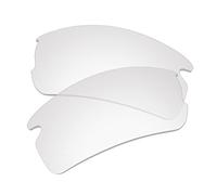 EZReplace Verres de rechange pour lunettes de soleil Oakley Flak 2.0 XL OO9188 (non polarisés) - Convient pour monture Oakley Flak 2.0 XL (cristal transparent)