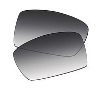 EZReplace Verres de rechange pour lunettes de soleil Oakley Gascan OO9014 (verres polarisés), Dégradé de gris - Non polarisé, Taille unique