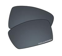EZReplace Verres de rechange pour lunettes de soleil Oakley Gascan OO9014 (verres polarisés), Miroir en polycarbonate noir mis à jour, taille unique