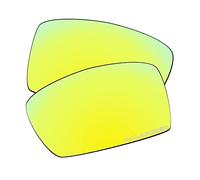 EZReplace Verres de rechange pour lunettes de soleil Oakley Gascan OO9014 (verres polarisés), Mise à jour Polycarbonate jaune doré, taille unique