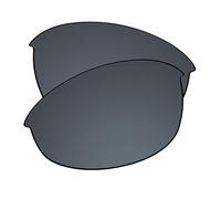 EZReplace Verres de rechange pour lunettes de soleil Oakley Half Jacket 2.0 OO9144 (verres polarisés), Miroir avec revêtement en polycarbonate noir, Taille unique