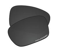 EZReplace Verres de rechange pour lunettes de soleil Oakley Jupiter Squared OO9135 (verres polarisés), Polycarbonate noir carbone mis à jour, Taille unique