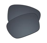 EZReplace Verres de rechange pour lunettes de soleil Oakley Mainlink OO9264-57 mm (verres polarisés), Miroir avec revêtement en polycarbonate noir, Taille unique