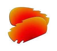 EZReplace Verres de rechange pour lunettes de soleil Oakley Racing Jacket Vented (verres polarisés)., Rouge vif, taille unique