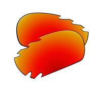 EZReplace Verres de rechange pour lunettes de soleil Oakley Racing Jacket ventilées (verres non polarisés) - Convient aux vestes Oakley Racing à monture ventilée (rouge feu), rouge feu, Taille unique