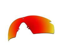 EZReplace Verres de rechange pour lunettes de soleil Oakley Si Ballistic M Frame 2.0 (verres polarisés) - Compatibles avec monture Oakley Si Ballistic M Frame 2.0 (rouge feu)