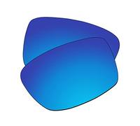 EZReplace Verres de rechange pour lunettes de soleil Oakley Square Wire 2 2014 OO4075 (verres polarisés), bleu glace, Taille unique