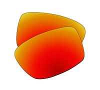EZReplace Verres de rechange pour lunettes de soleil Oakley Square Wire 2 2014 OO4075 (verres polarisés), rouge feu, Taille unique