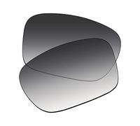 EZReplace Verres de rechange pour lunettes de soleil Oakley TwoFace OO9189 (verres polarisés), Dégradé de gris - Non polarisé, taille unique