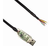 EZSync FTDI Chip usb to RS485 Cable with TX/RX LEDs, Wire End, 1.5m, USB-RS485-WE compatible, EZSync010