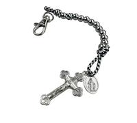 EZVFIRPDFZ Chapelet de poche avec médaille miraculeuse, excellent cadeau catholique pour homme et femme