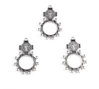 EZVFIRPDFZ Chapelet de Saint Benoît - Accessoire de prière catholique - Noir