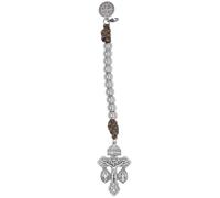 EZVFIRPDFZ Chapelet d'une décennie | Croix de pardon et médaille de Saint Benoît | À accrocher sur un sac à main ou un sac à dos | Fabriqué en Italie