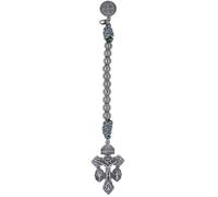 EZVFIRPDFZ Chapelet d'une décennie | Croix de pardon et médaille de Saint Benoît | À accrocher sur un sac à main ou un sac à dos | Fabriqué en Italie