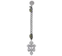 EZVFIRPDFZ Chapelet d'une décennie | Croix de pardon et médaille de Saint Benoît | À accrocher sur un sac à main ou un sac à dos | Fabriqué en Italie