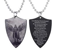 EZVFIRPDFZ Collier avec plaque d'identité pour baptême, sainte Bible, gravure catholique, communion, confirmation, rite