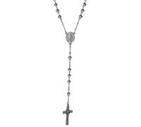 EZVFIRPDFZ Colliers pour femmes et hommes, bracelet catholique avec croix de Vierge Marie en acier inoxydable, bracelets chapelet à maillons pour première communion, confirmation, baptême