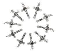 EZVFIRPDFZ Lot de 10 pendentifs croix Saint Benoît Saint Benoît - 3,8 cm - Fabriqué en Italie