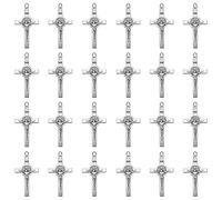 EZVFIRPDFZ Lot de 30 pendentifs religieux en alliage avec bélière pour chapelet, collier, bracelet, fabrication de bijoux