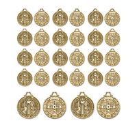 EZVFIRPDFZ Lot de 90 pendentifs en alliage 2 styles pour la fabrication de bijoux, chapelet, perles, colliers, bracelets