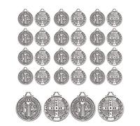 EZVFIRPDFZ Lot de 90 pendentifs en alliage 2 styles pour la fabrication de bijoux, chapelet, perles, colliers, bracelets