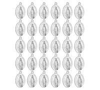 EZVFIRPDFZ Médaille miraculeuse Saint Christophe/Saint Joseph/Saint Michel/Saint Benoît/Notre-Dame Grace pour chapelet Collier DIY Fabrication Fournitures Pièces