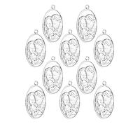 EZVFIRPDFZ Médaille miraculeuse Saint Christophe/Saint Joseph/Saint Michel/Saint Benoît/Notre-Dame Grace pour chapelet Collier DIY Fabrication Fournitures Pièces