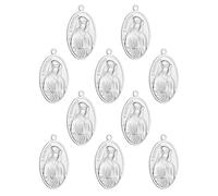 EZVFIRPDFZ Médaille miraculeuse Saint Christophe/Saint Joseph/Saint Michel/Saint Benoît/Notre-Dame Grace pour chapelet Collier DIY Fabrication Fournitures Pièces