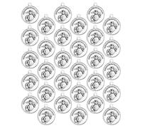 EZVFIRPDFZ Médaille miraculeuse Saint Christophe/Saint Joseph/Saint Michel/Saint Benoît/Notre-Dame Grace pour chapelet Collier DIY Fabrication Fournitures Pièces