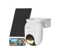 EZVIZ 2K+(4MP) Camera Surveillance WiFi Exterieure sans Fil CB8 Lite Kit | Mode AOV (Enregistrement 24h/24),Détection de Personnes/Véhicules,Vision Nocturne Couleur,Défense Active,Panneau Solaire 5W