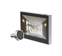 EZVIZ 2MP Judas sans Fil avec Ecran Couleur de 4,3 Pouces, CP2 Argent | Visiophone Connecté, Batterie 2200 mAh et Angle 146°, Convient aux Trous de 14 à 26 mm, Aucune Détection de Mouvement
