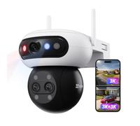 EZVIZ 3K(5MP) x3 Caméra de Surveillance Extérieur à Triple Objectif C90f