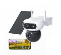 EZVIZ 4G LTE 8MP (4MP+4MP) Camera Surveillance WiFi Exterieure sans Fil à Double Objectif Motorisé,4G/Wi-FI basc.Auto, Mode AOV 2.0,Détection Humaine/Véhicules, Vision Nocturne Colorfull,CB90X 4G Kit