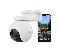 EZVIZ 4G LTE 4K Camera Exterieur, 4G/Wi-FI basc.Auto,EB8 Pro 4G 8MP | AOV, détection 20+ formes d'animaux,humaine/véhicule, 360° PTZ,Vision nocturne Couleur