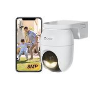 EZVIZ 4K(8MP) Caméra Extérieure sans Fil avec Mode AOV, Caméra à Batterie PT avec Détection de Personnes et de Véhicules, Vision Nocturne Couleur & Défense Active, WiFi 6, CB8 Lite 8MP