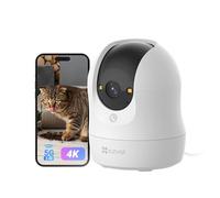 EZVIZ 4K Caméra Surveillance WiFi Intérieure 360 °, Camera Bébé avec WiFi 2.4/5Ghz, Détection Humain/Animaux/Bruit, Vision Nocturne Couleur avec Véritable WDR, Suivi Auto, C6N G1 4K