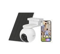 EZVIZ 4K(8MP) Caméra Surveillance WiFi Extérieure sans Fil + 5W Panneau Solaire, Détection de Personnes/Véhicules, Caméra Solaire Extérieure 360°, Mode AOV, Défense Active, CB8 Pro 4K Kit