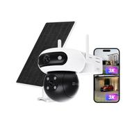 EZVIZ 5MP(3K+3K) Camera Exterieur sans Fil à Double Objectif, CB90 Kit