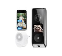 EZVIZ 6MP+2MP Sonnette sans Fil avec Camera Double et Carillon EP8 Ultra