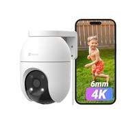 EZVIZ C8c 4K Camera Surveillance WiFi Extérieure à 360° avec Suivi Auto-Zoom, Détection de Forme Humaine/Véhicule, Vision Nocturne en Couleur, Audio Bidirectionnel, IP65 Etanche, Défense Active, 6mm