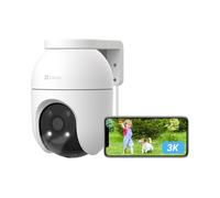 EZVIZ C8c 5MP Caméra Surveillance WiFi Extérieure à 360° avec Suivi Auto-Zoom, Détection de Forme Humaine/Véhicule, Vision Nocturne en Couleur, Audio Bidirectionnel, IP65 Etanche, Défense Active