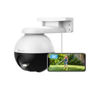 EZVIZ Caméra de Surveillance WiFi Extérieure 360°, Caméra 3K de Sécurité PTZ, Vision Nocturne en Couleur, Détection Personnes/Véhicules, Suivi avec Zoom Auto, Audio Bidirectionnel, C8W Pro 5MP