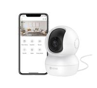 EZVIZ Camera Interieur 360°, Caméra Surveillance WiFi 2.4Ghz | Vision Nocturne, Détection de Mouvement Suivi Intelligent, Audio Bidirectionnel, Compatible avec Alexa pour Bébé/Animaux