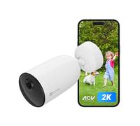 EZVIZ CB3 2K Caméra Surveillance WiFi Extérieure sans Fil avec Batteries Rechargeable, AOV, Détection de Forme Humain/Véhicule, Vision Nocturne Couleur, Audio Bidirectionnel, Défense Active, IP66