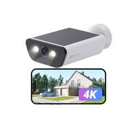 EZVIZ CB5 4K Camera Surveillance WiFi Exterieure sans Fil à Batterie, Camera Solaire Exterieur, Vision Nocturne en Couleure, Détection de Forme Humaine/Véhicule, Défense Active, Étanche IP65, Alexa