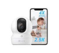 EZVIZ CP1 Pro 4MP Caméra Surveillance WiFi Intérieure, Camera Bébé WiFi 2.4Ghz Pan/Tilt à 360 °, Vision Nocturne Intelligente, Suivi Auto, Audio Bidirectionnel, Mode Veille, Compatible avec Alexa