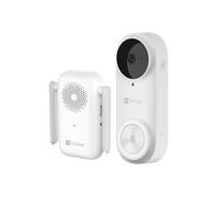 EZVIZ DB2 2K Sonnette sans Fil avec Caméra, Sonnette sans Fil Exterieur Etanche, Sonnette Connectée sur Batterie 5200mAh, Détection de Personne, Audio Bidirectionnel, 5m Vision Nocturne, IP65