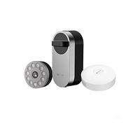 EZVIZ DL01S Smart Lock avec Clavier Multifonctionnel et A3 Passerelle Domestique, Serrure Connectée fonction Bluetooth accès à distance, Serrure Smart Lock accès sans Clé pour Maison Connectée Gris