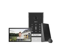 EZVIZ EP7 Interphone Vidéo 2K sans Fil avec Panneau Solaire, Ecran Tactile Couleur 7", Sonnette Vidéo sans Fil, Alimentation Solaire, Audio Bidirectionnel, WiFi 2,4/5 GHz, Détection de Humain